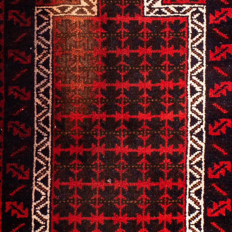 Alfombra Belutsch - 130 x 73 cm - rojo oscuro