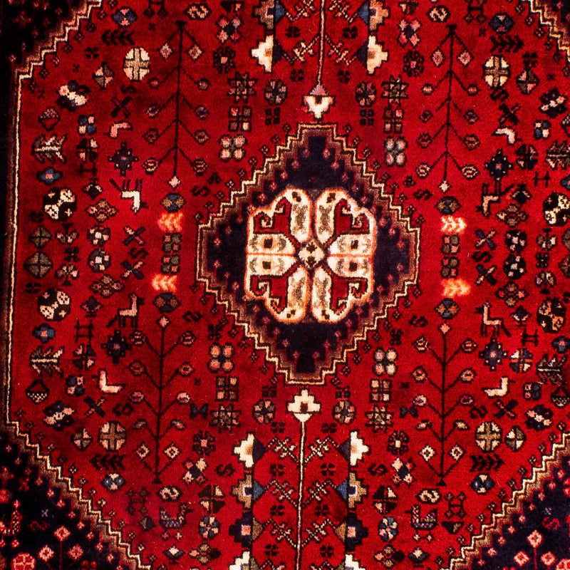 Alfombra persa - Nómada - 144 x 98 cm - rojo oscuro