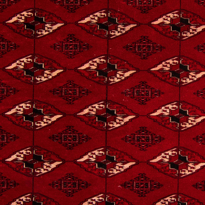 Alfombra Turkaman - 190 x 146 cm - rojo oscuro