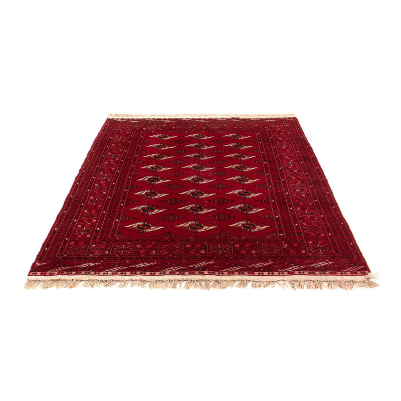 Alfombra Turkaman - 190 x 146 cm - rojo oscuro