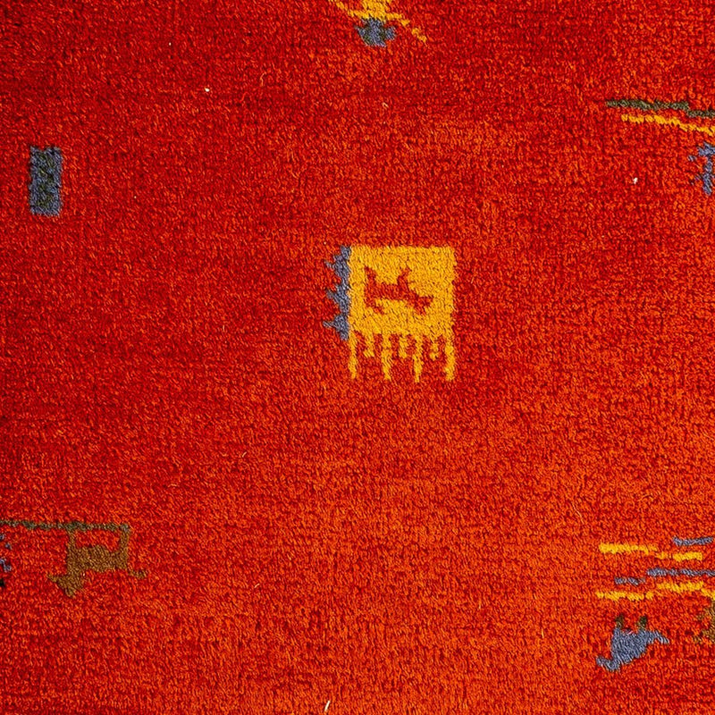 Alfombra Gabbeh - Indus - 90 x 60 cm - rojo