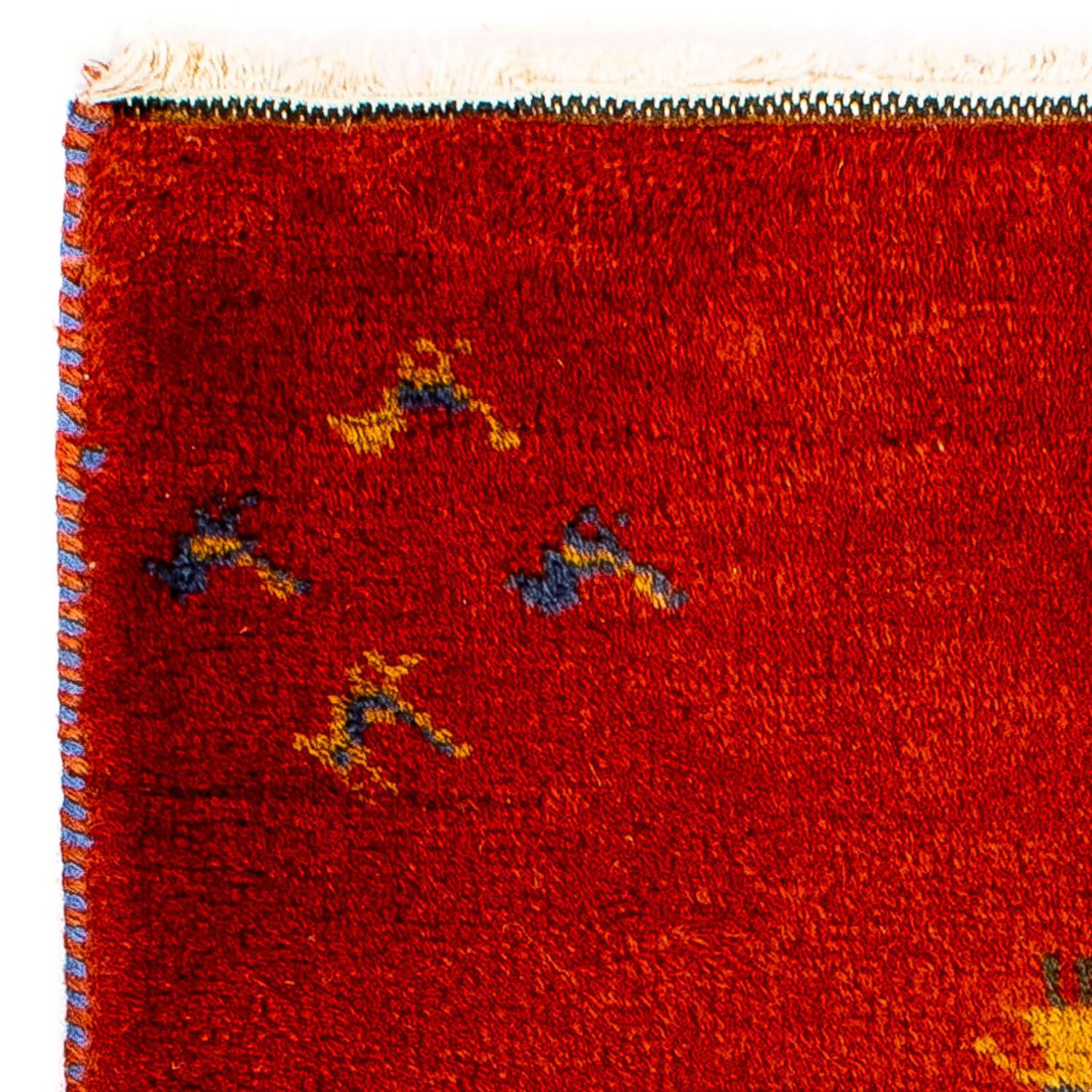 Alfombra Gabbeh - Indus - 90 x 60 cm - rojo