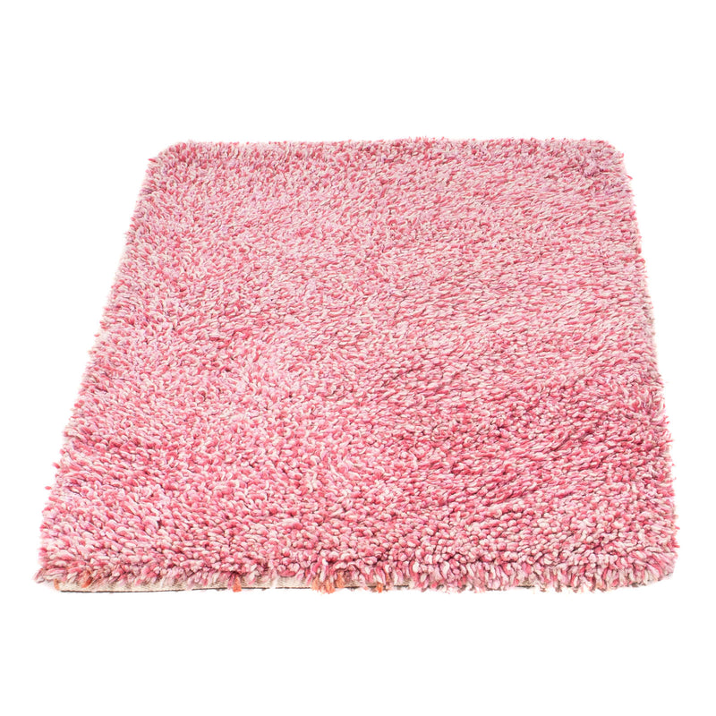 Alfombra de pelo largo - 95 x 62 cm - rosa