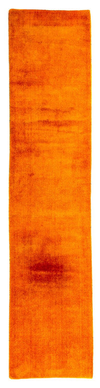 Alfombra de pasillo Alfombra Gabbeh - Loribaft Persa - 395 x 80 cm - naranja