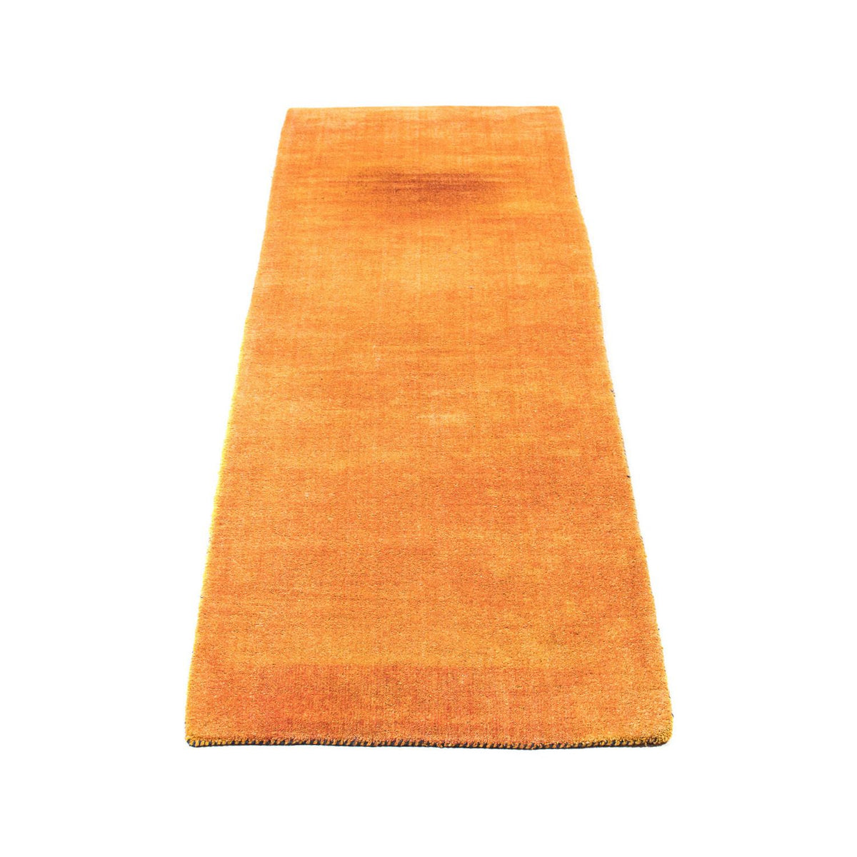 Alfombra de pasillo Alfombra Gabbeh - Loribaft Persa - 395 x 80 cm - naranja
