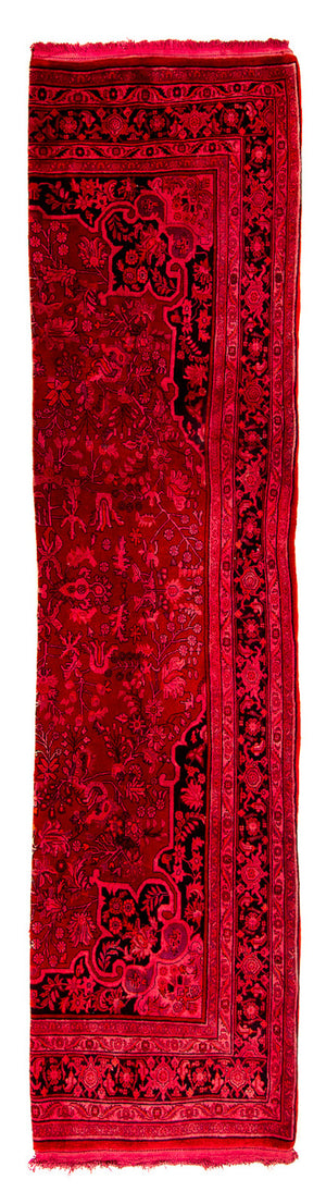 Alfombra de pasillo Alfombra persa - Bidjar - 320 x 83 cm - rojo