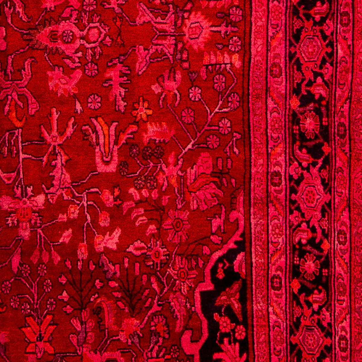 Alfombra de pasillo Alfombra persa - Bidjar - 320 x 74 cm - rojo