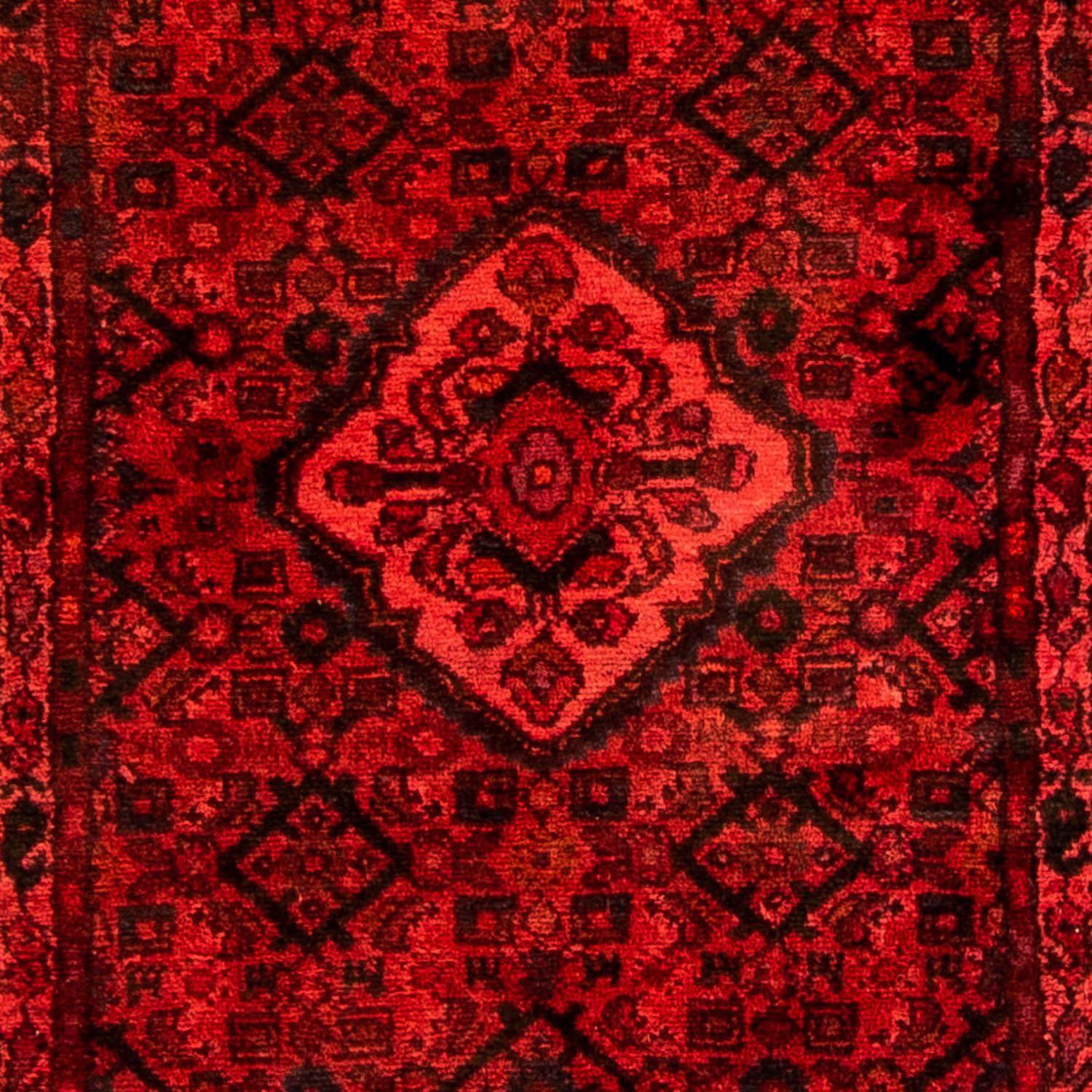 Alfombra de pasillo Alfombra persa - Nómada - 277 x 77 cm - rojo oscuro