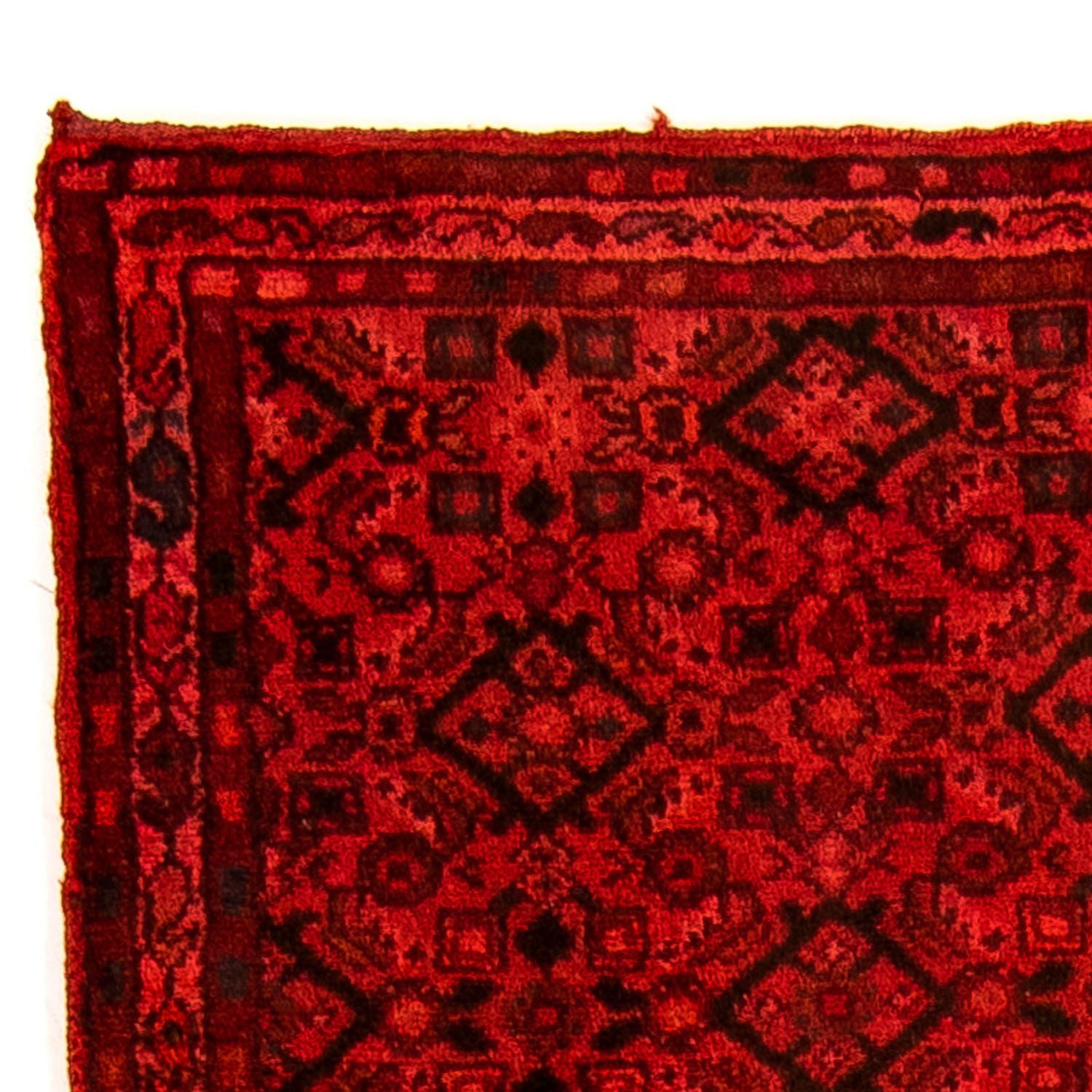 Alfombra de pasillo Alfombra persa - Nómada - 277 x 77 cm - rojo oscuro