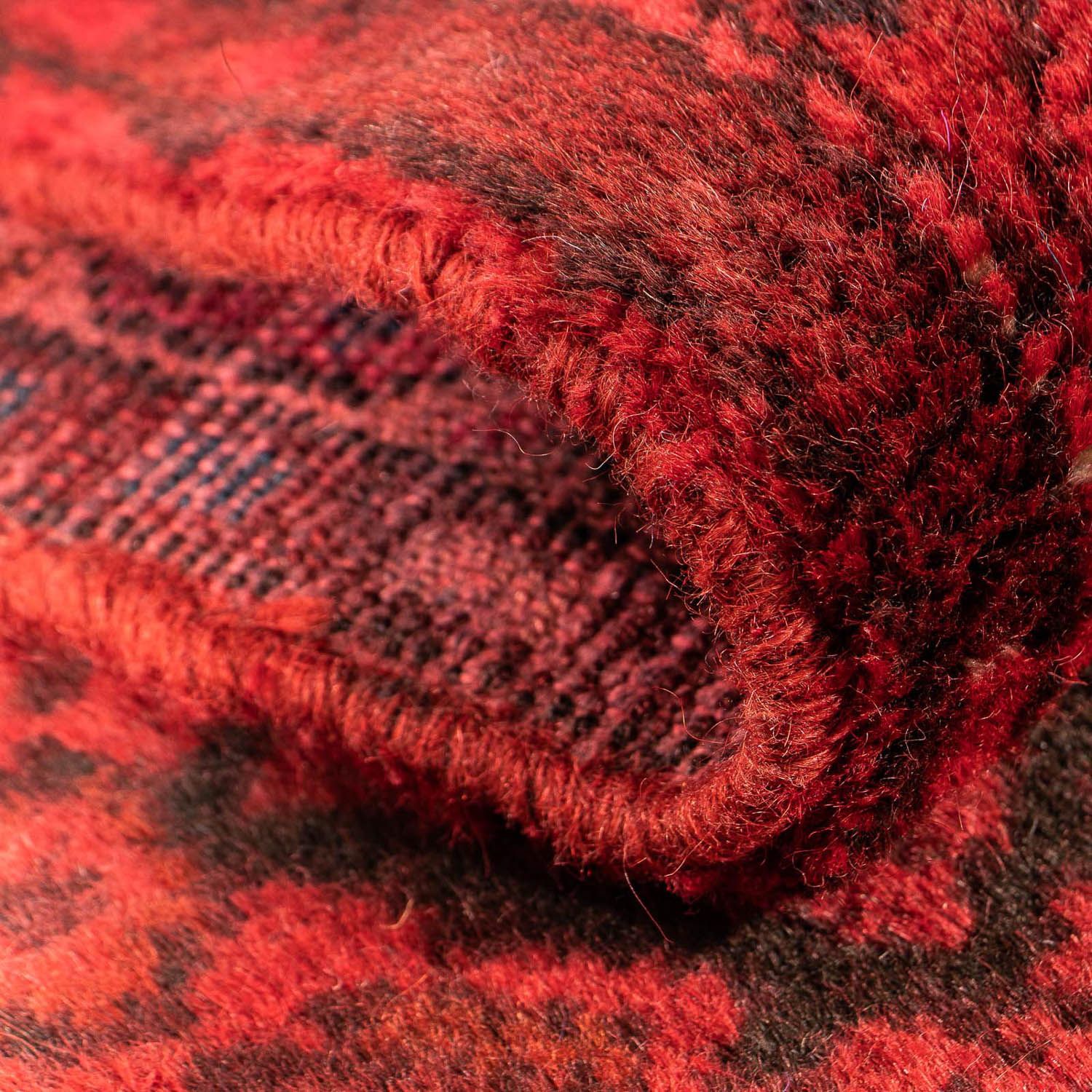 Alfombra de pasillo Alfombra persa - Nómada - 277 x 77 cm - rojo oscuro