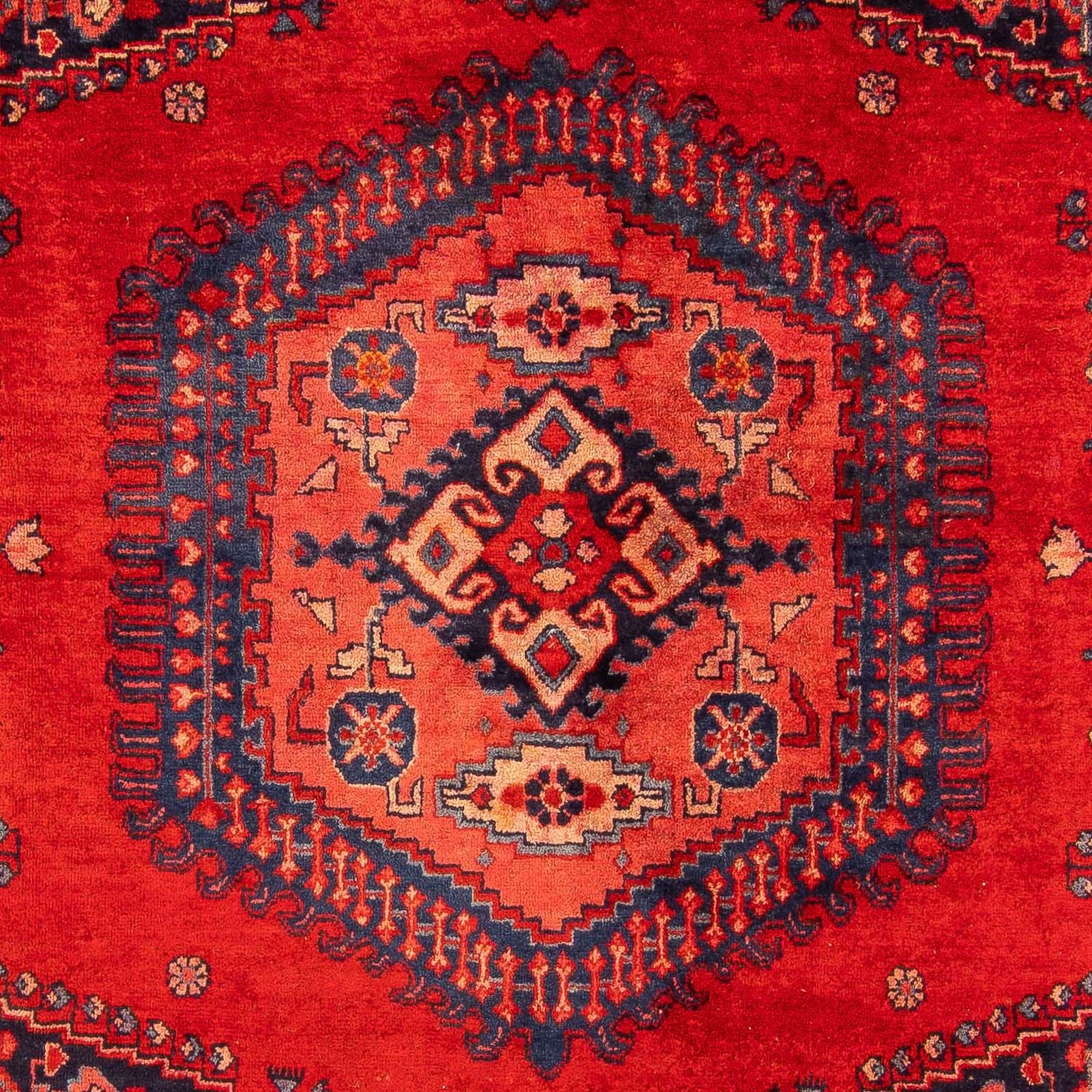 Alfombra persa - Nómada - 333 x 210 cm - rojo oscuro