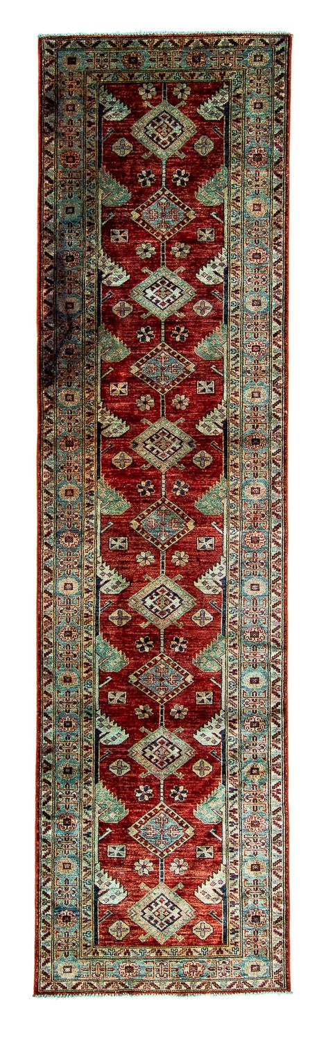 Alfombra de pasillo Alfombra Ziegler - Kazak - 315 x 82 cm - rojo oscuro