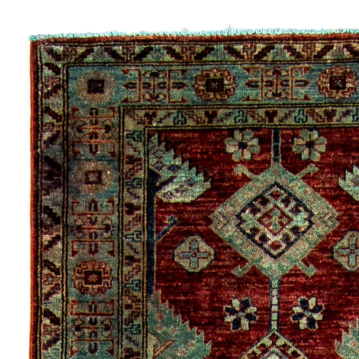 Alfombra de pasillo Alfombra Ziegler - Kazak - 315 x 82 cm - rojo oscuro