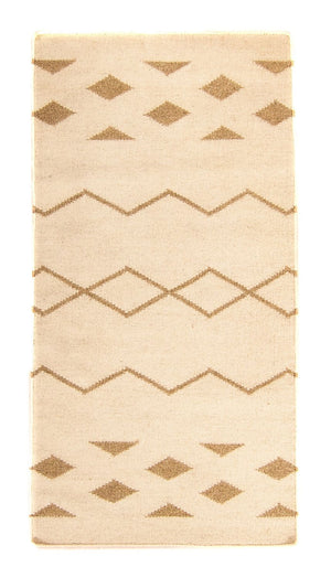 Alfombra Kelim - Tendencia - 150 x 76 cm - beige