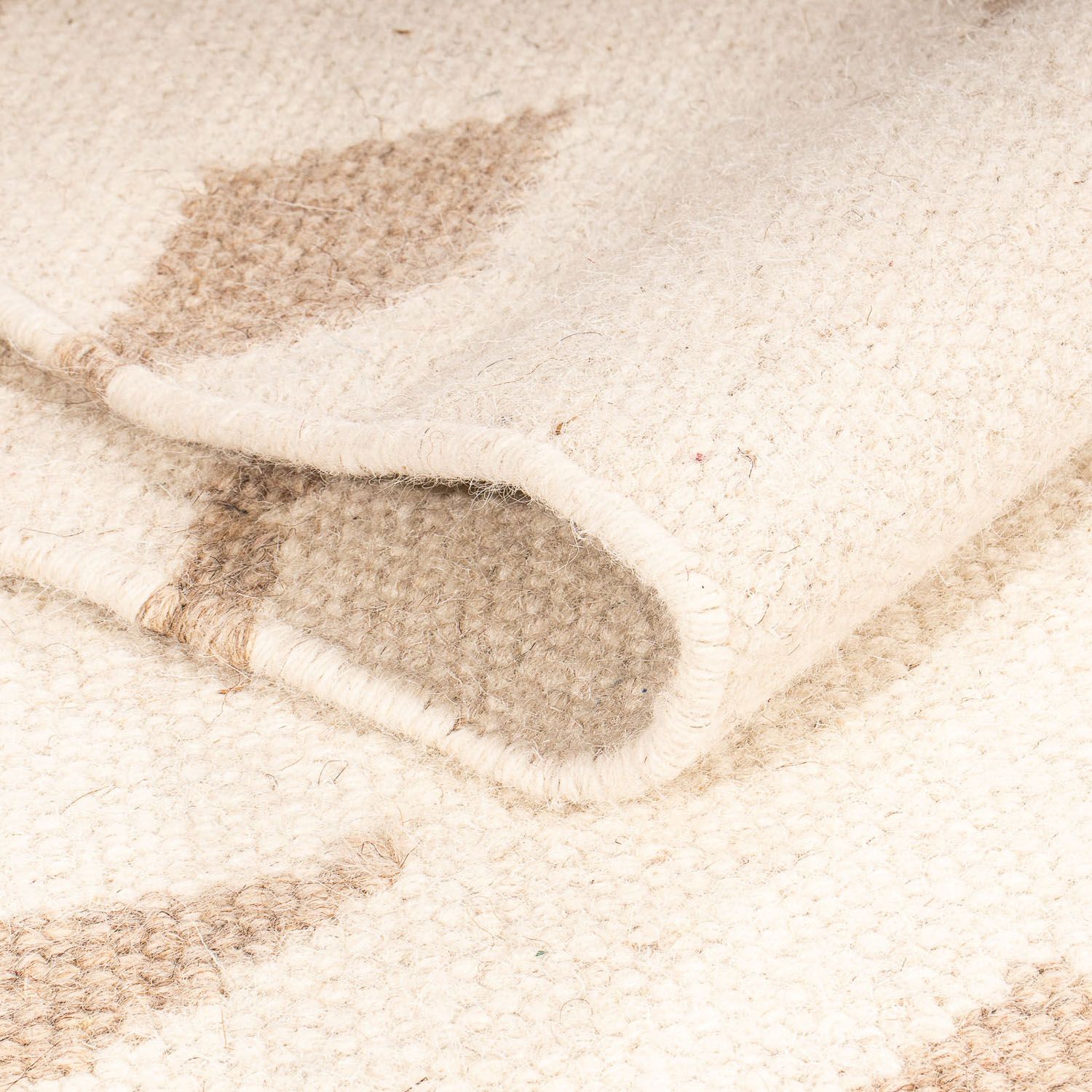 Alfombra Kelim - Tendencia - 150 x 76 cm - beige