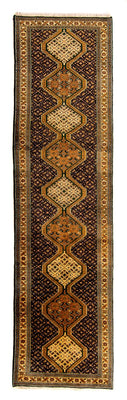 Alfombra de pasillo Alfombra persa - Nómada - 297 x 70 cm - azul oscuro