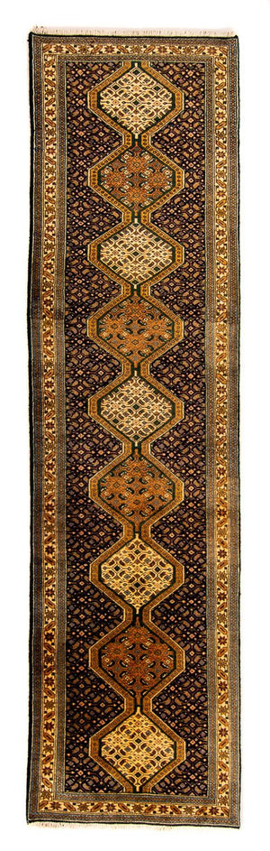 Alfombra de pasillo Alfombra persa - Nómada - 297 x 70 cm - azul oscuro