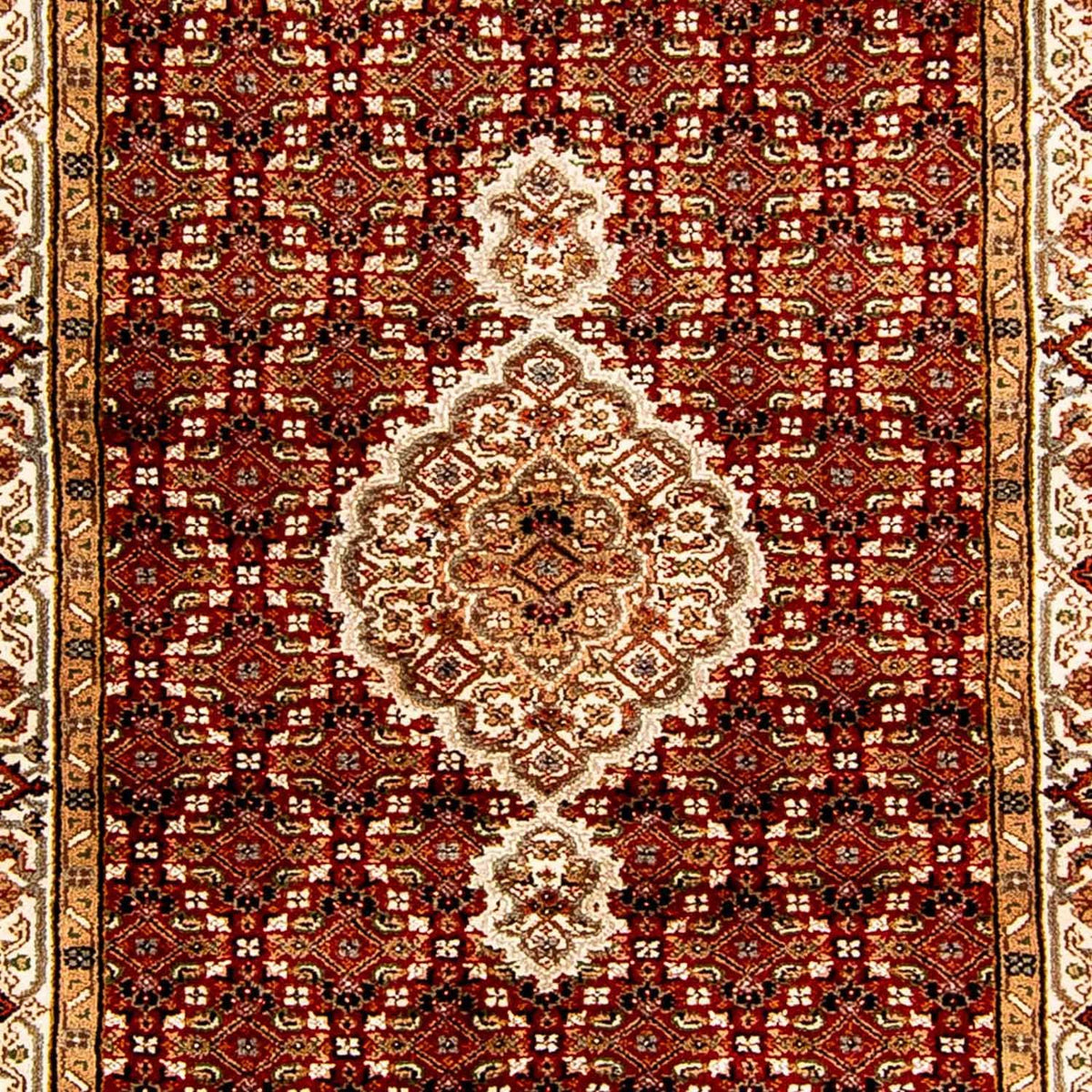 Alfombra de pasillo Alfombra oriental - Tabriz - 296 x 83 cm - rojo oscuro