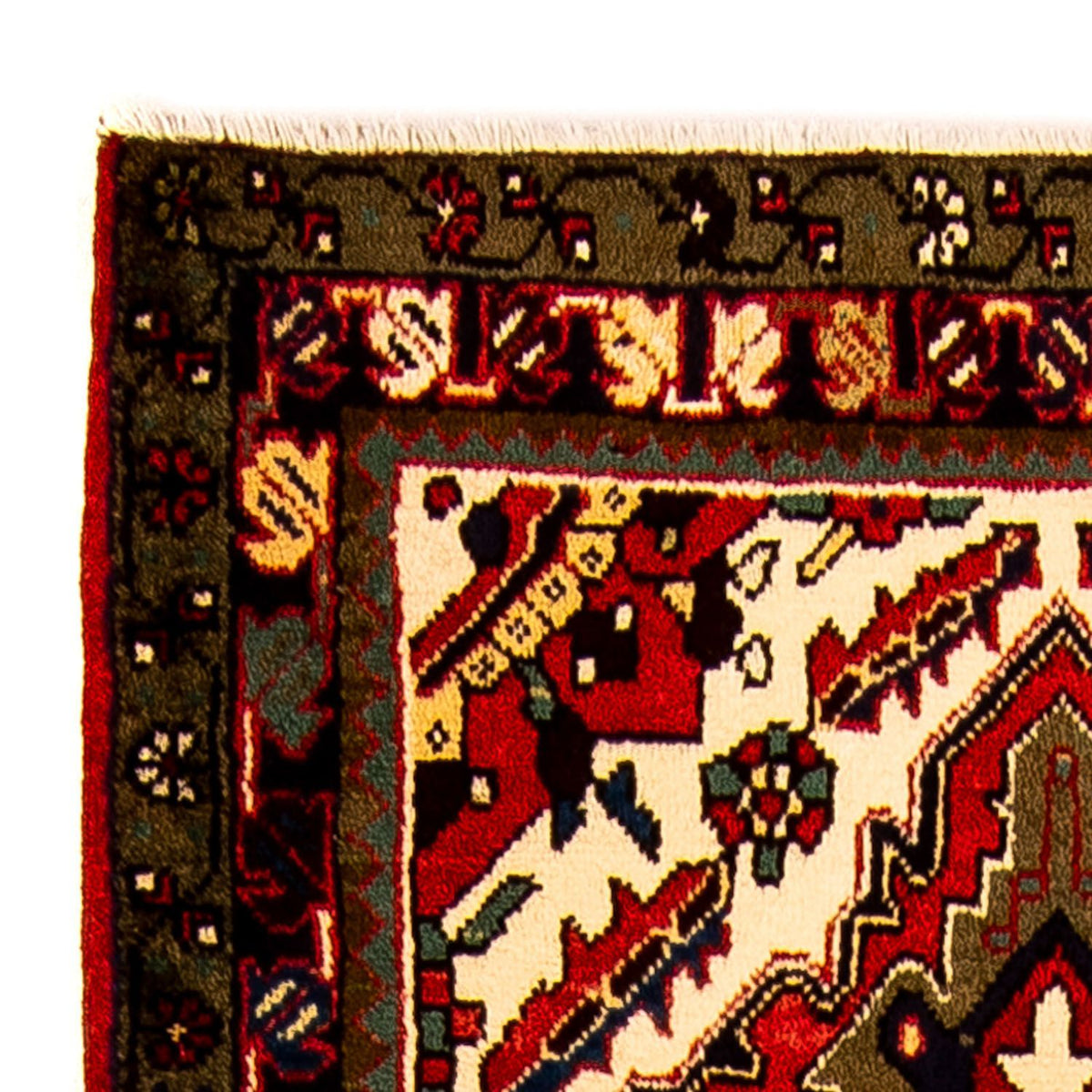 Alfombra de pasillo Alfombra persa - Nómada - 213 x 86 cm - rojo oscuro