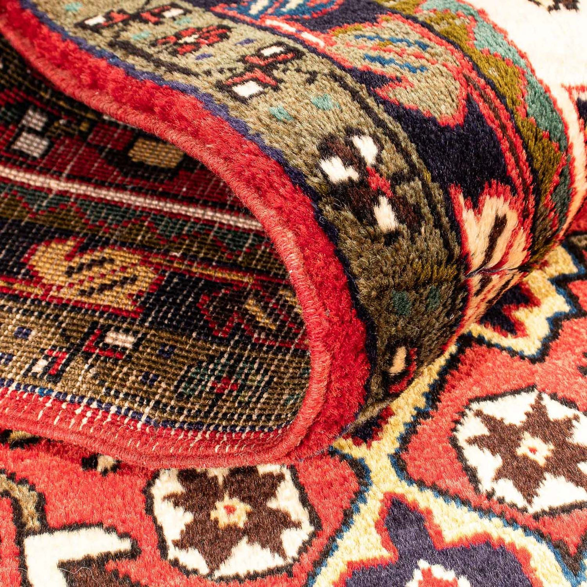 Alfombra de pasillo Alfombra persa - Nómada - 213 x 86 cm - rojo oscuro