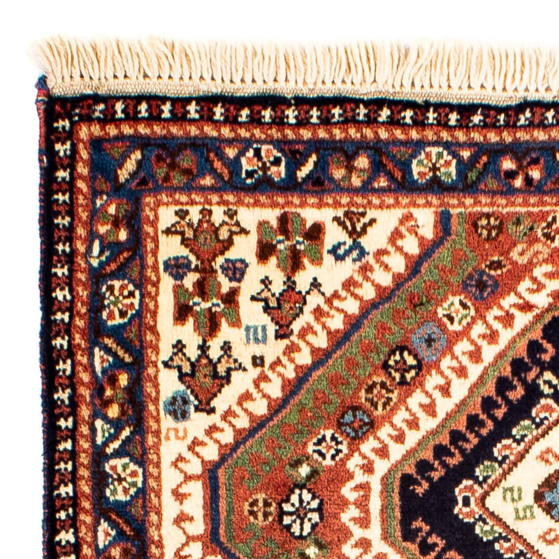 Alfombra persa - Nómada - 101 x 64 cm - marrón claro