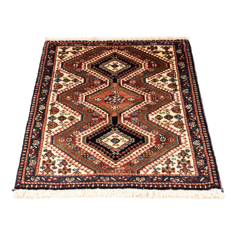 Alfombra persa - Nómada - 101 x 64 cm - marrón claro