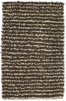 Alfombra de pelo largo - 198 x 129 cm - multicolor