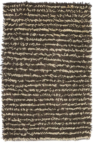 Alfombra de pelo largo - 198 x 129 cm - multicolor