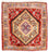 Alfombra persa - Bidjar cuadrado  - 85 x 80 cm - rojo
