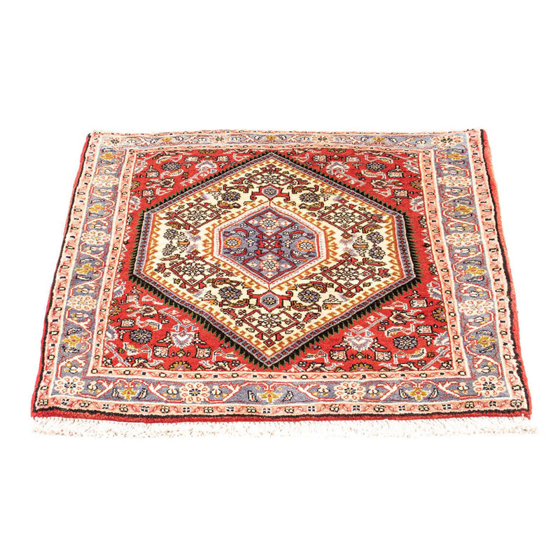 Alfombra persa - Bidjar cuadrado  - 85 x 80 cm - rojo