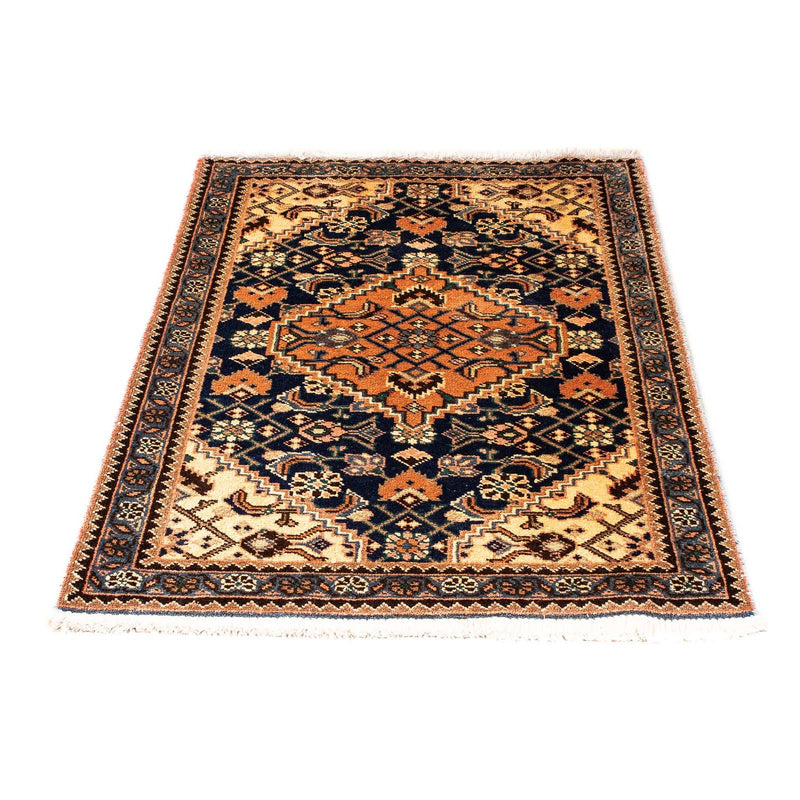 Alfombra persa - Nómada - 119 x 70 cm - azul oscuro