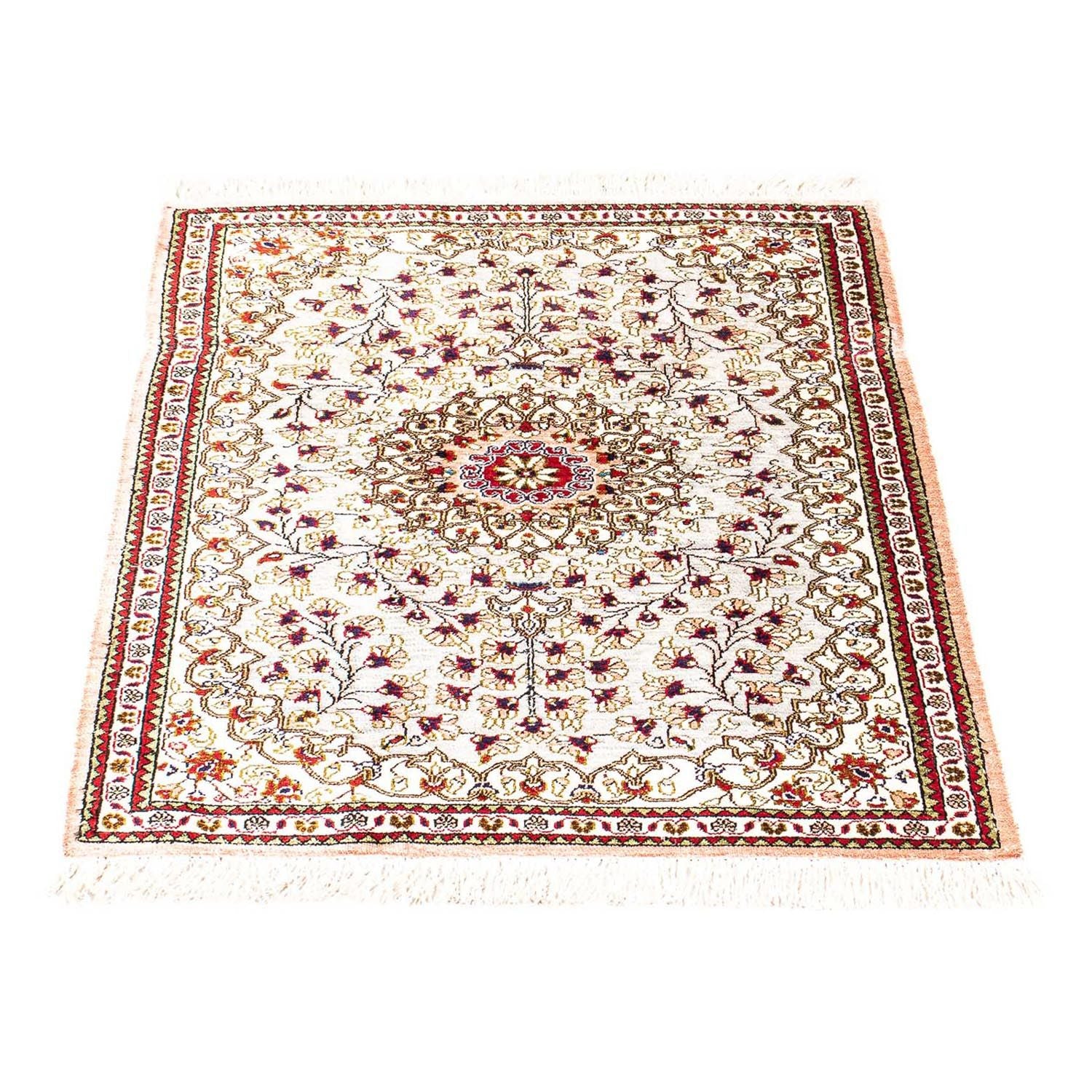 Alfombra de seda - Ghom Seda - Prima - 80 x 59 cm - beige