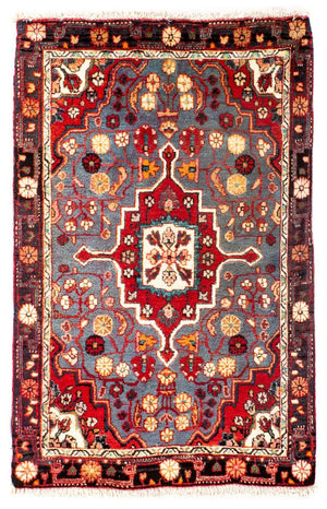 Alfombra persa - Clásica - 95 x 60 cm - rojo oscuro