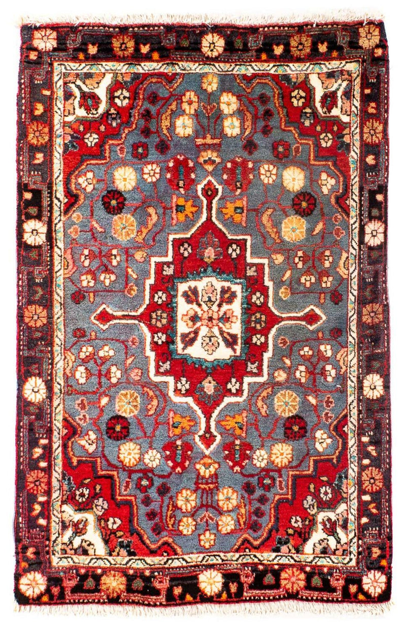 Alfombra persa - Clásica - 95 x 60 cm - rojo oscuro