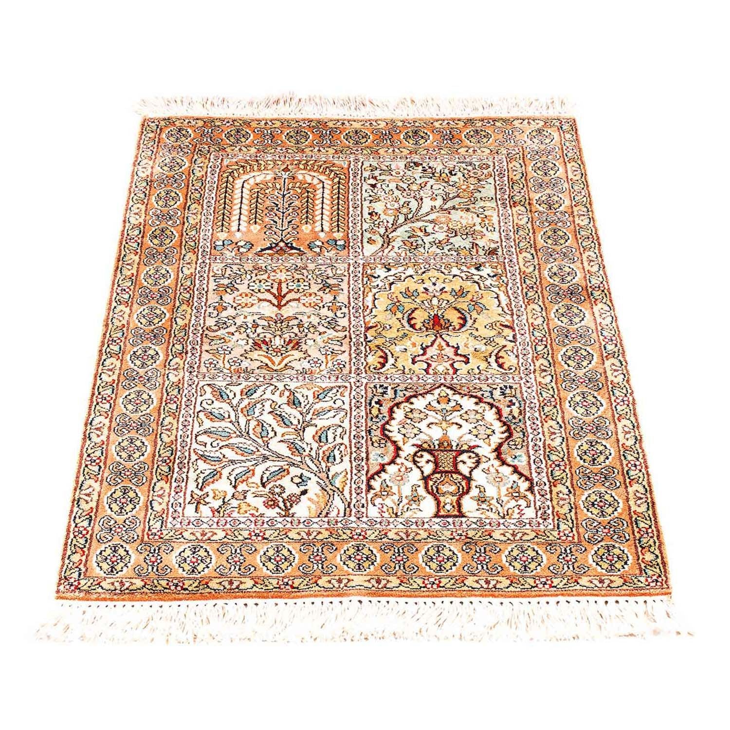 Alfombra de seda - Seda de Cachemira - 98 x 60 cm - beige