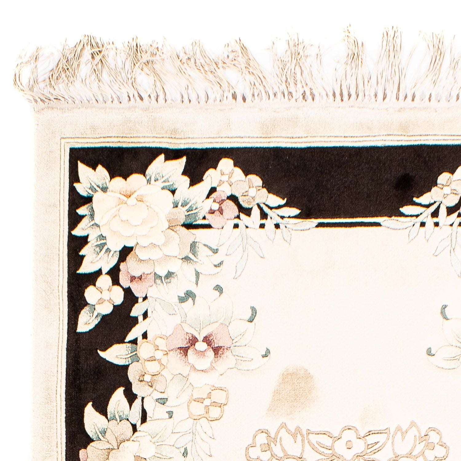Alfombra de seda - Seda china - 138 x 69 cm - beige
