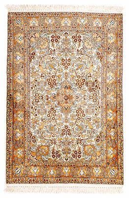 Alfombra oriental - Indus - 127 x 82 cm - beige