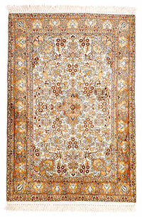 Alfombra oriental - Indus - 127 x 82 cm - beige