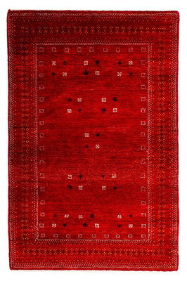 Alfombra Gabbeh - Loribaft Persa - 120 x 80 cm - rojo oscuro