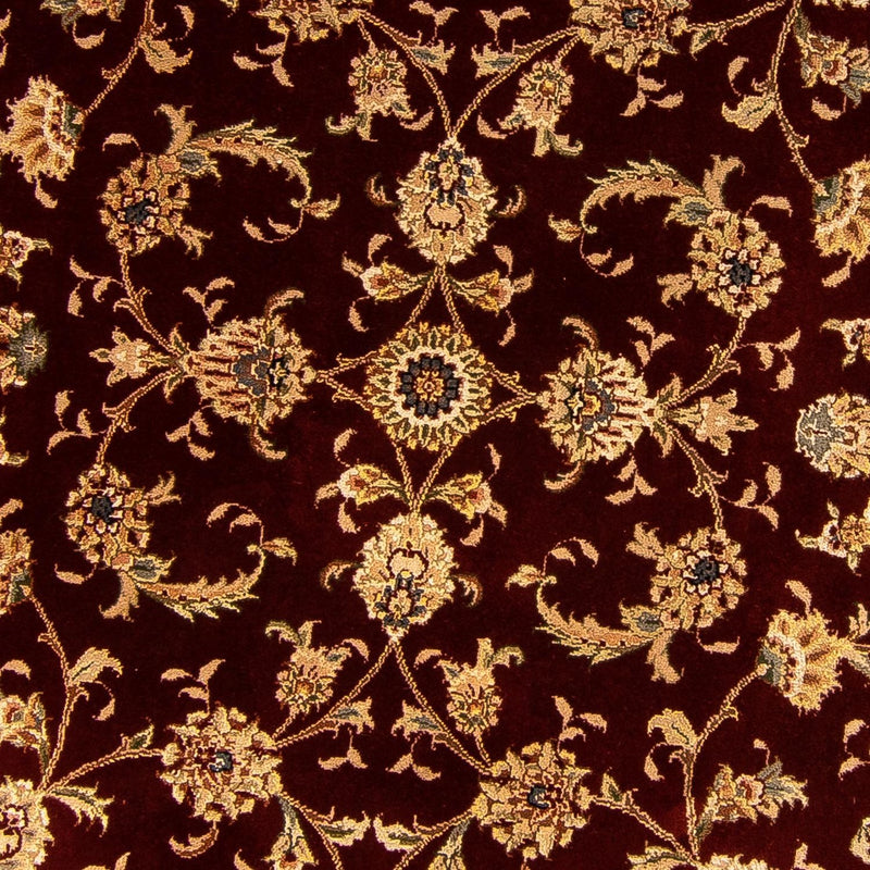 Alfombra Persa - Tabriz - Real redondo  - 204 x 204 cm - rojo oscuro