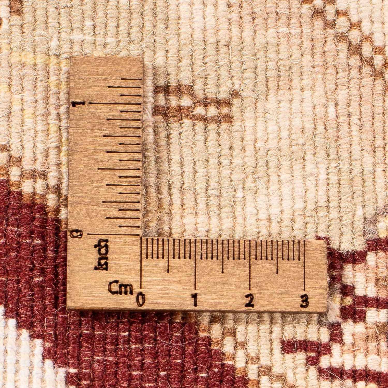 Alfombra Persa - Tabriz - Real redondo  - 204 x 204 cm - rojo oscuro