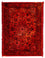 Alfombra persa - Keshan - 98 x 70 cm - rojo oscuro