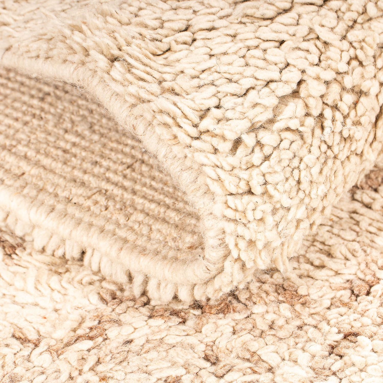 Alfombra bereber - 140 x 70 cm - beige