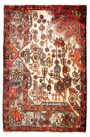 Alfombra persa - Nómada - 131 x 88 cm - beige