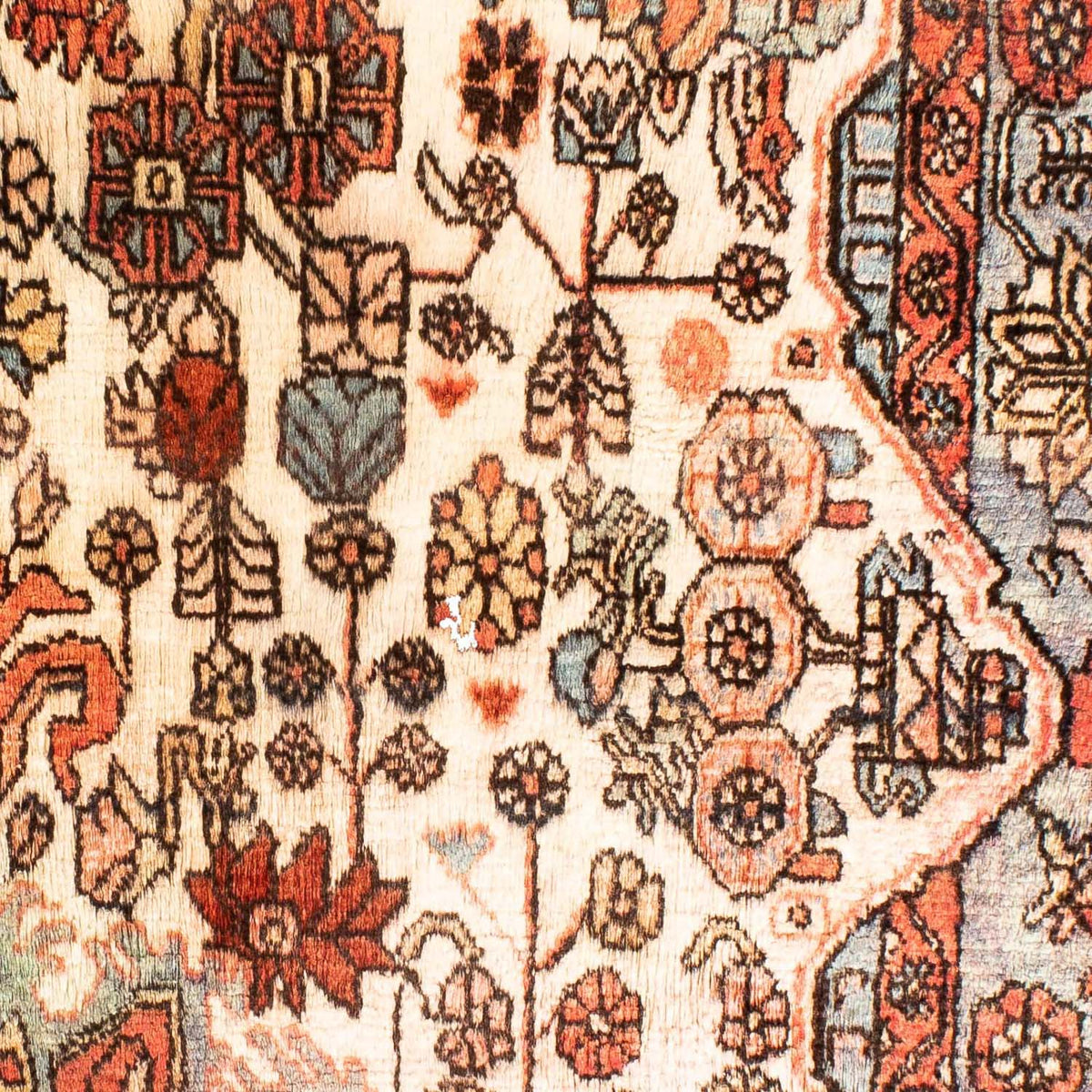 Alfombra persa - Nómada - 131 x 88 cm - beige