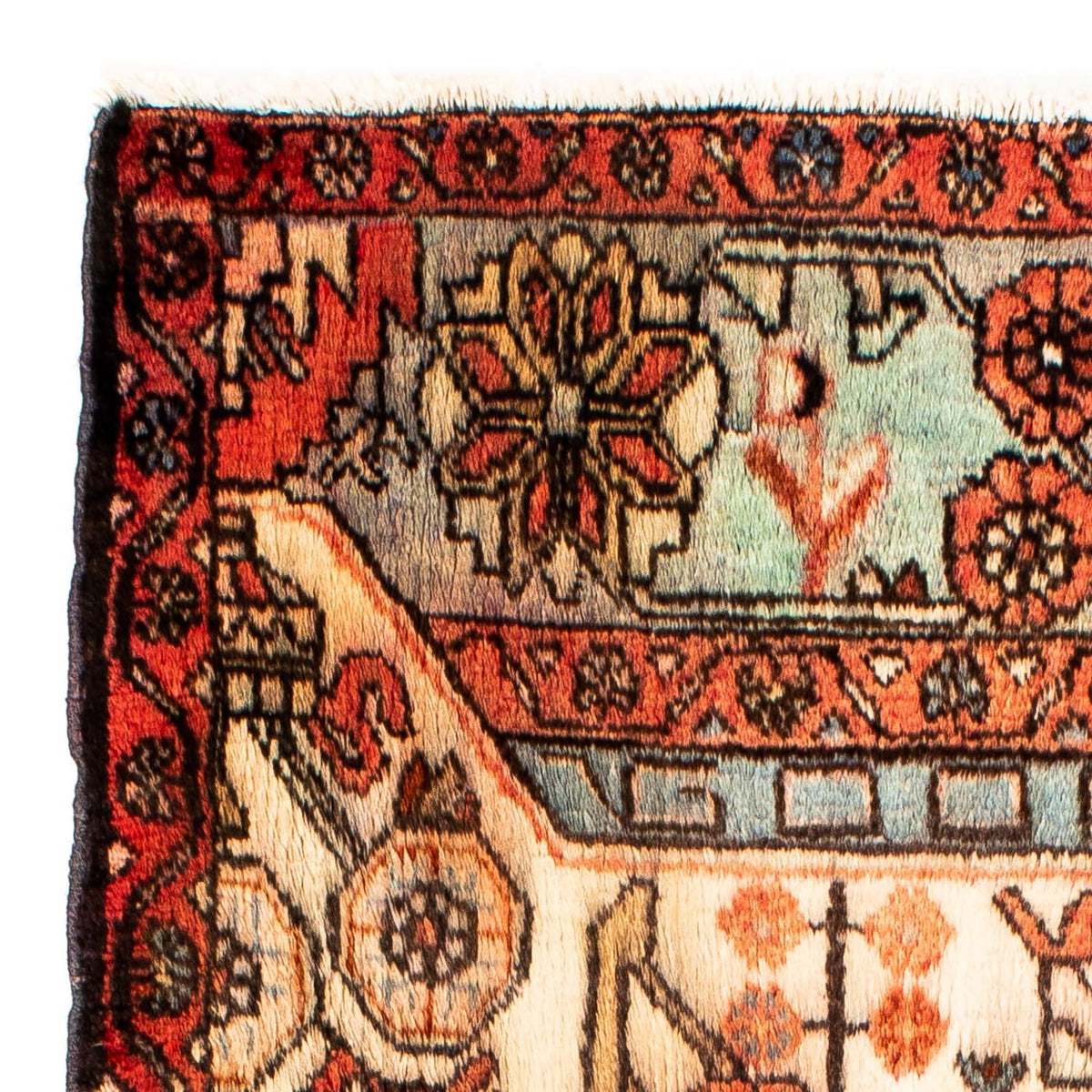 Alfombra persa - Nómada - 131 x 88 cm - beige