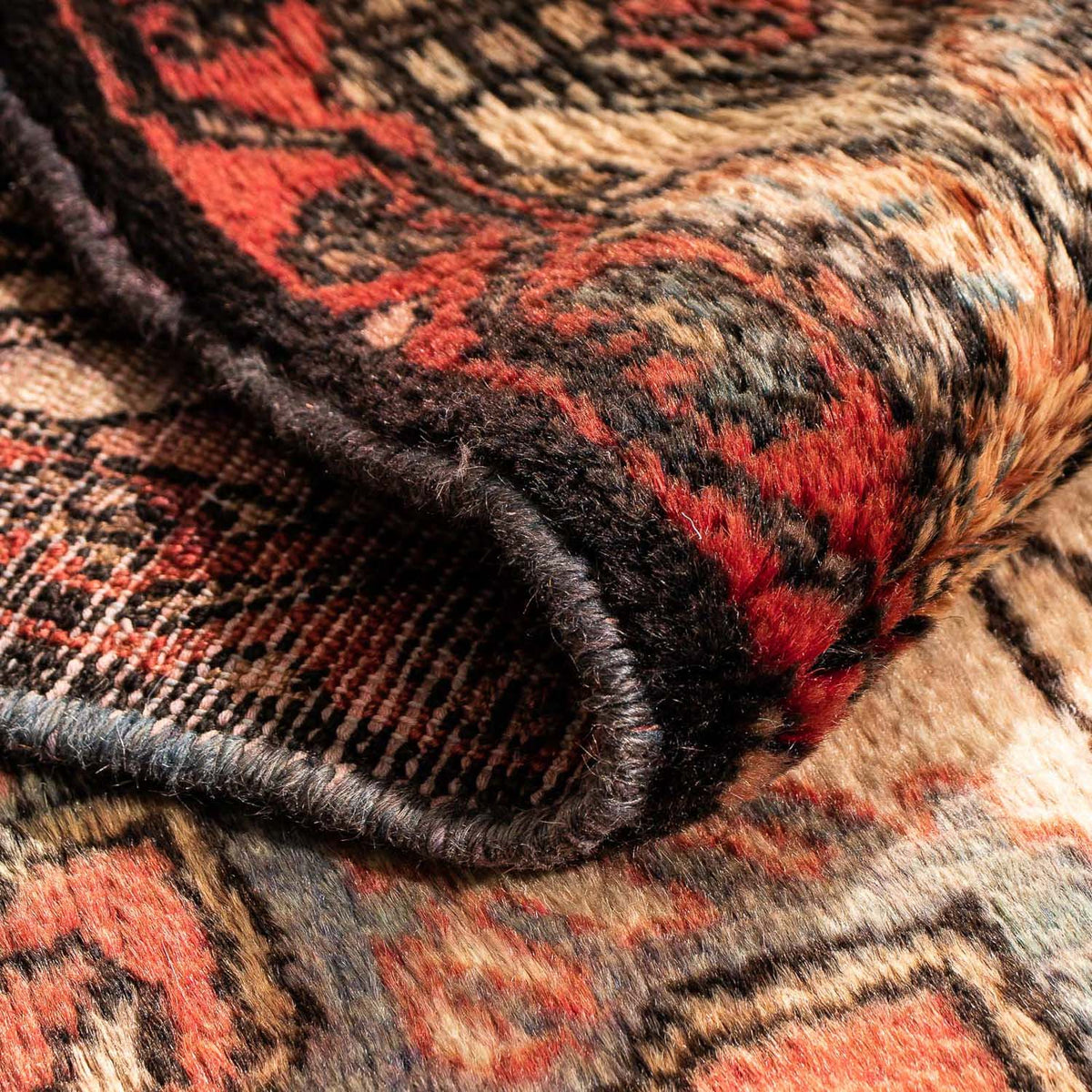 Alfombra persa - Nómada - 131 x 88 cm - beige