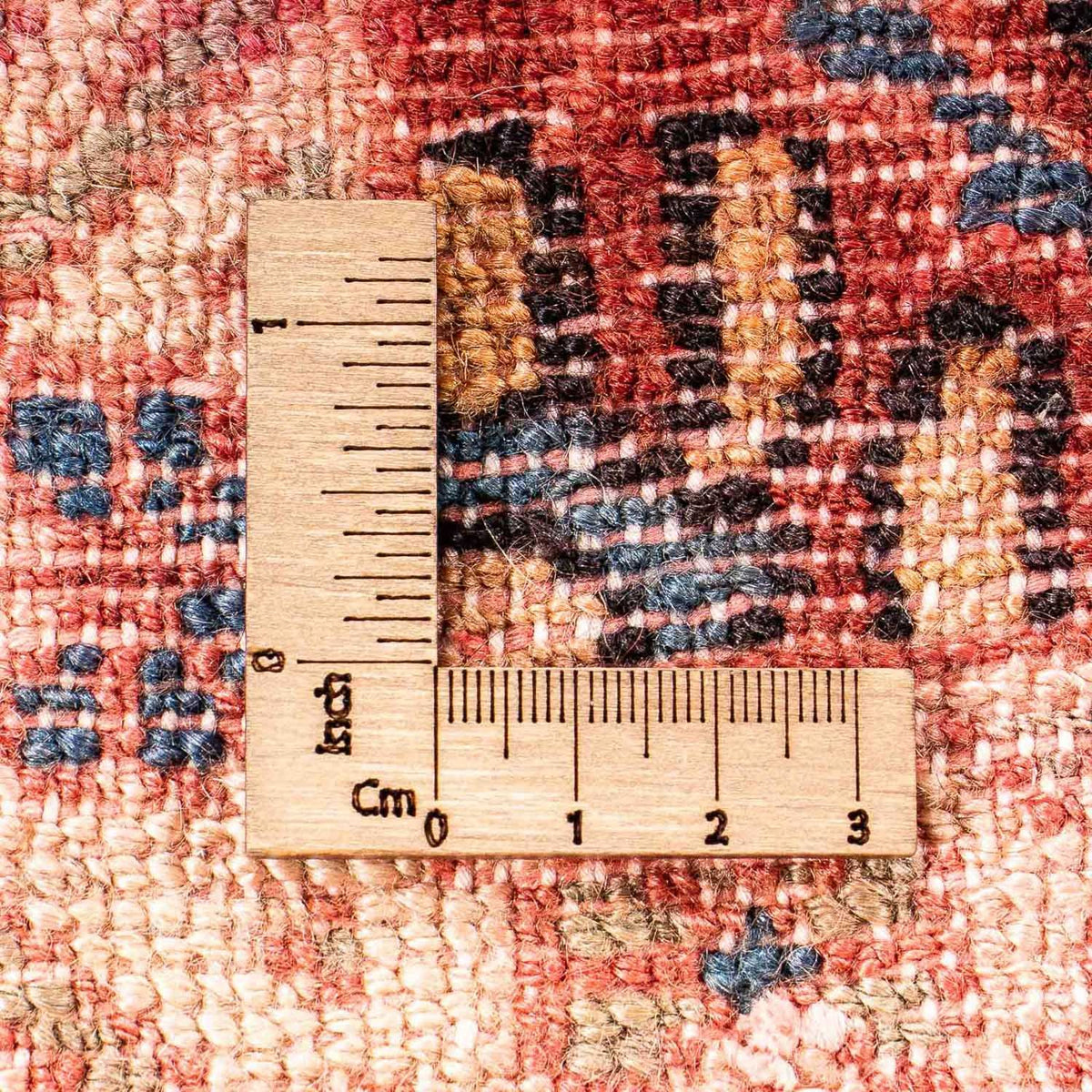 Alfombra persa - Nómada cuadrado  - 100 x 85 cm - rojo claro