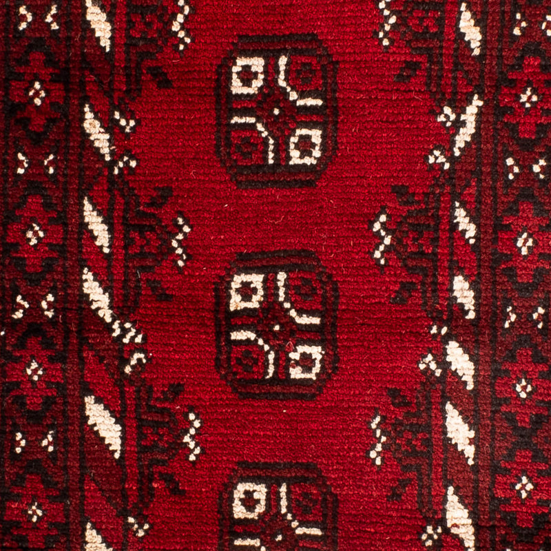 Alfombra afgana - Filpa - 90 x 60 cm - rojo oscuro