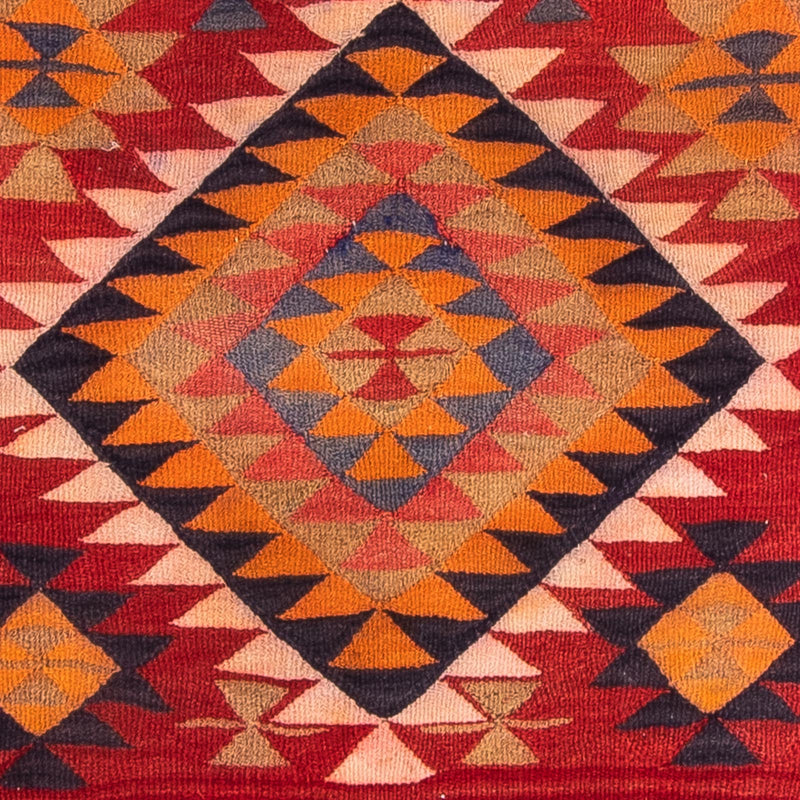 Alfombra de pasillo Alfombra Kelim - Antigua - 380 x 135 cm - multicolor
